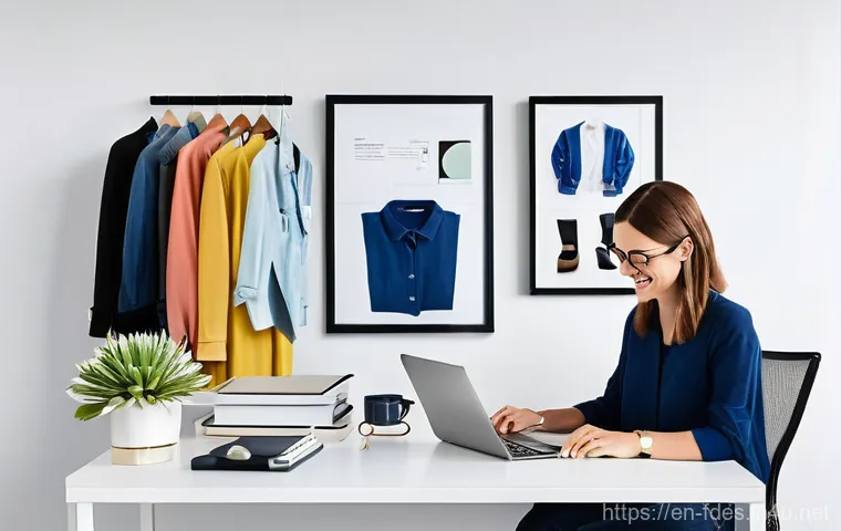 패션 코디네이터의 필수 자격증 - **Prompt 2: Sustainable Style Expert Guiding a Client**
    "A compassionate and knowledgeable fashi...