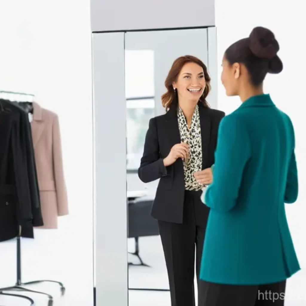 패션 코디네이터의 고객 리뷰 관리 - **Prompt:** A professional fashion stylist, a woman in her late 30s with a warm and approachable dem...