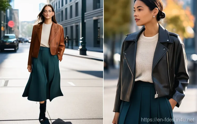 패션 코디네이터가 알아야 할 디자인 법칙 - **Prompt:** A dynamic, well-lit portrait of a female professional stylist, mid-30s to early 40s, wit...