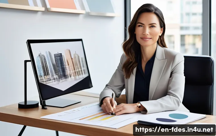 패션 코디네이터의 이직 경험 사례 - **Prompt: The Strategic Visionary**
    A professional, diverse woman in her early 30s, formerly a f...