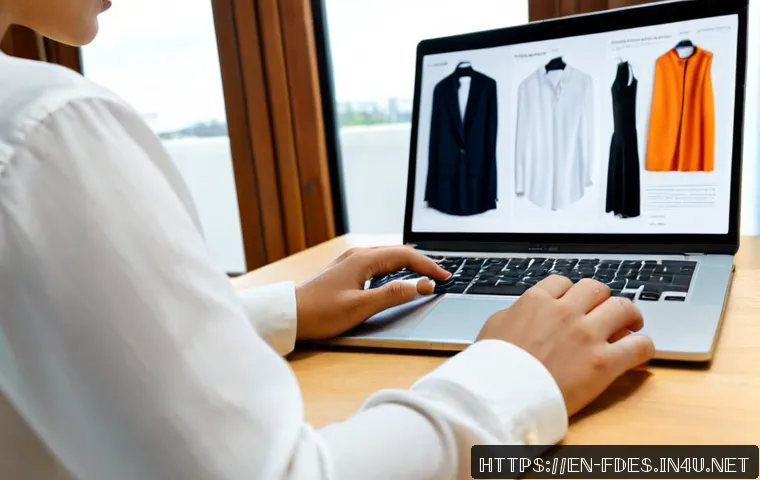 패션 코디네이터 필수 IT 기술 - Photorealistic fashion coordinator working at a bright modern studio desk, stylish adult professiona...